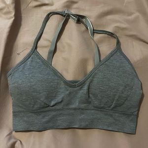 Olive Green Push-Up Sports Bra